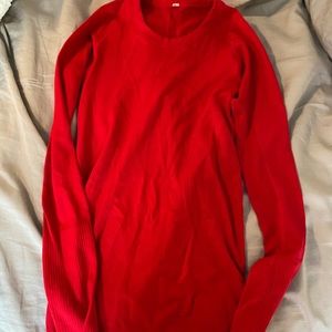 Red Lululemon Swiftly Tech LS!